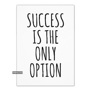 Greeting Cards, Positive Motivational Encouragement Cards, Success Quote Novelty Greeting Card For Her Or Him, Uplifting Quote Cards