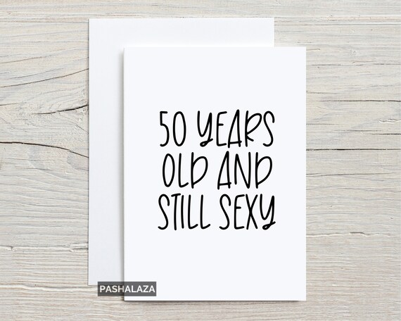Funny 50th Birthday Card for Him or Her Age Birthday Card for - Etsy Funny 50th Birthday Card for Him or Her Age Birthday Card for - Etsy
