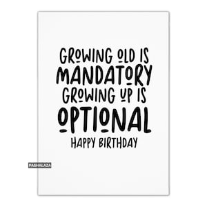 Carte d'anniversaire blague drôle sur la vieillesse pour homme et femme, carte de joyeux anniversaire pour lui ou elle, voeux d'anniversaire, anniversaire d'un ami