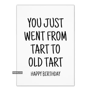 Carte d'anniversaire drôle pour elle, carte de voeux blague humour adulte grossier, carte de voeux humoristique