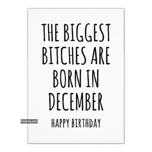 Onbeleefd verjaardagskaart voor haar, grappige verjaardagskaart voor vriend, onbeleefd verjaardagskaart voor vrouwen, december verjaardagskaart haar, grappige onbeleefd cadeaus