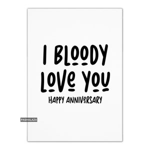 Tarjeta de aniversario divertida con frase para esposo, esposa, novio o novia, tarjeta de celebración novedosa con cita de amor para él o ella