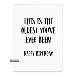 Funny Rude Birthday Card For Him Or Her, Cheeky Old Age Joke Card For Men & Women, Unique Unusual Hilarious Happy Birthday Wishes Card