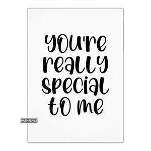 Tarjeta de aniversario para él o ella, tarjeta de amor para novio o novia, tarjeta para esposo o esposa, tarjeta romántica, eres tan especial para mí