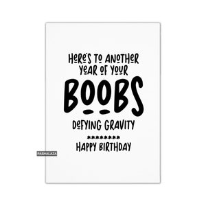 Carte d'anniversaire drôle pour elle - carte effrontée grossière pour femme, petite amie, soeur ou meilleur ami