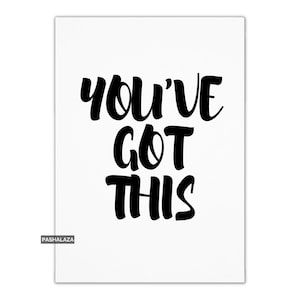 Inspirational Good Luck Card With Saying, Good Luck Cards, Encouragement Card For Her Or Him, Good Luck Friend Card