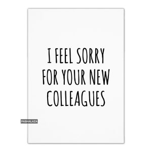 Carte de départ drôle pour un collègue de travail, carte de départ grossière pour lui ou elle, cadeau de départ drôle pour le patron, cadeau de départ humour pour un ami