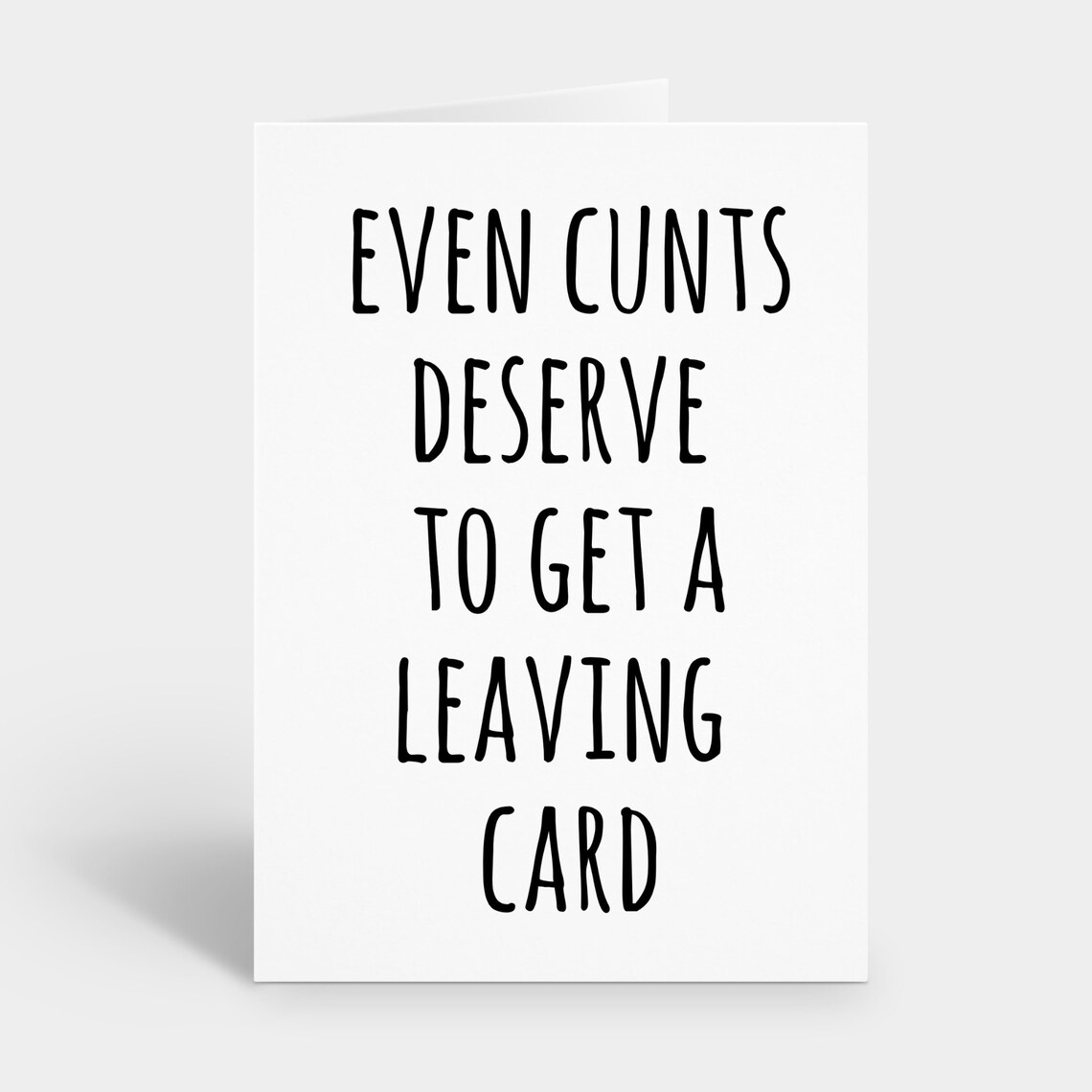 Funny Leaving Card for Work Colleague Rude Leaving Card for Etsy UK