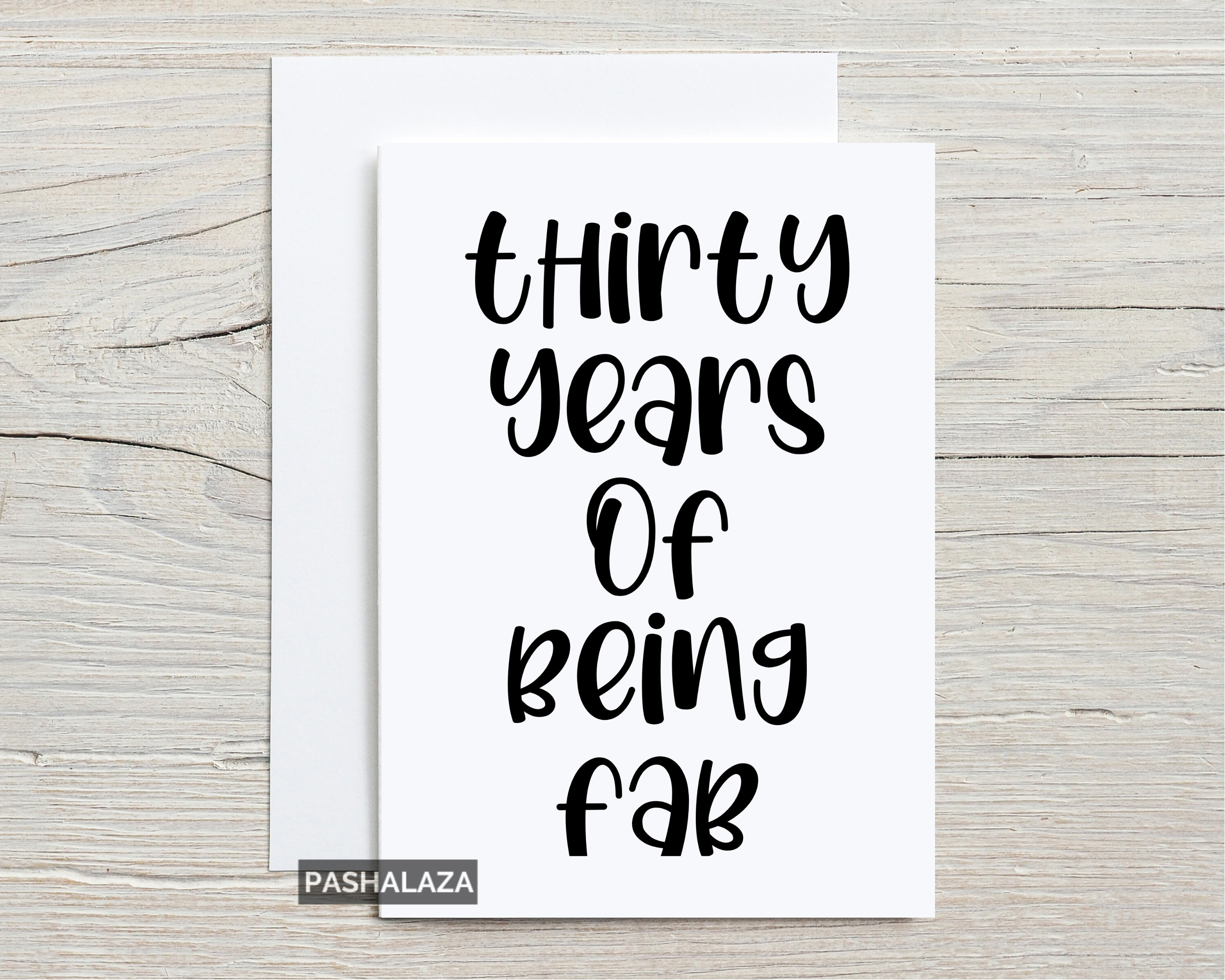 Funny 30th Birthday Card For Him Or Her Milestone age Card | Etsy