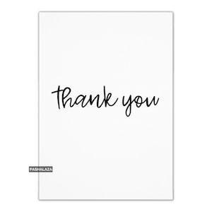 Simple Thank You Card For Teacher - Wedding - Baby Shower Or Other Occasions