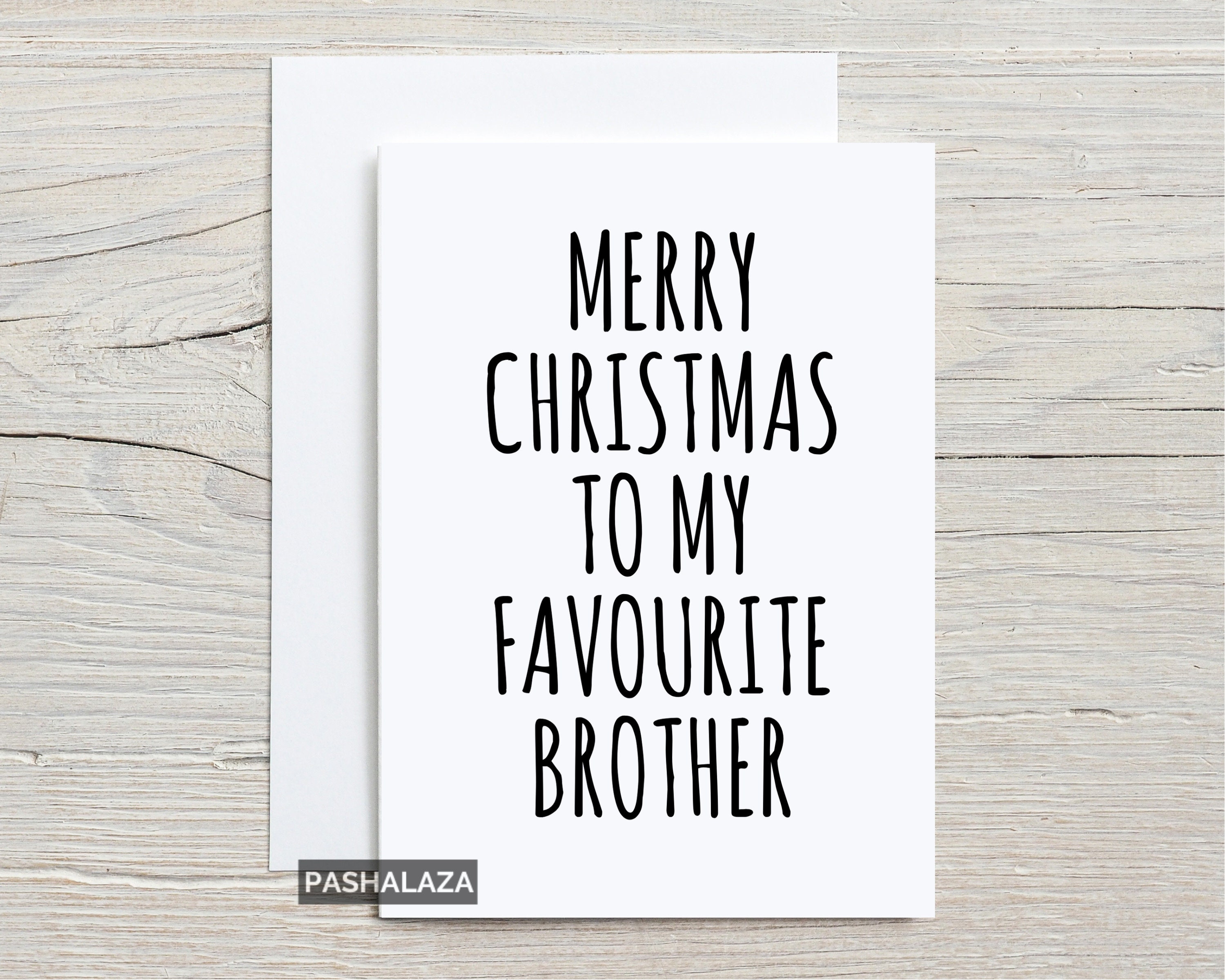 Christmas Card For Brother Funny Christmas Cards For Him | Etsy