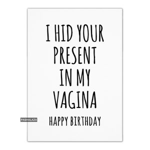 Rude Birthday Card For Boyfriend Or Husband, Naughty Birthday Card For Him Or Her, Funny Rude Gift For Him, Banter, From Girlfriend Cards