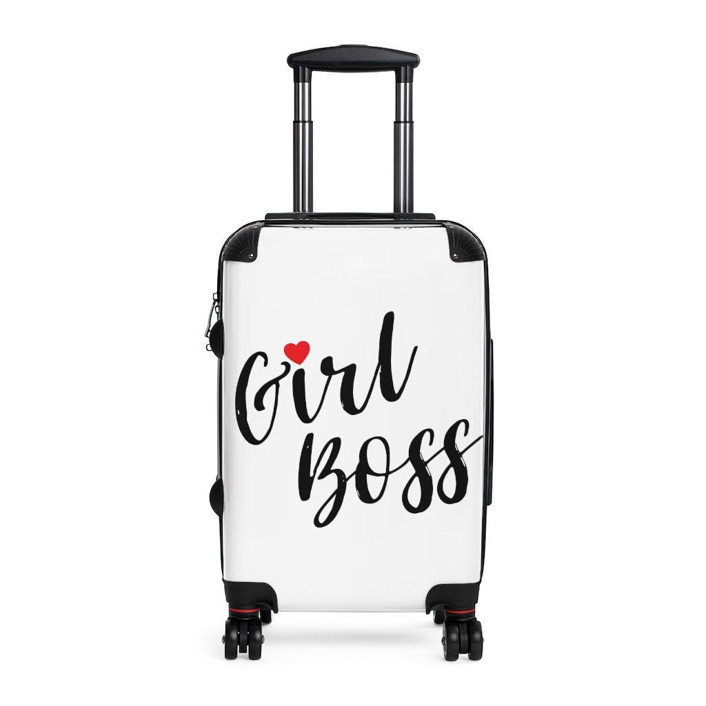 Suitcase, Carry on Bag, Carry On, Carry on Luggage With Wheels, Girl Boss, Boss Babe Gift, Rodan
