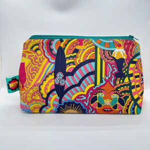 Handmade, Hippie print Makeup/Wash bags image 6