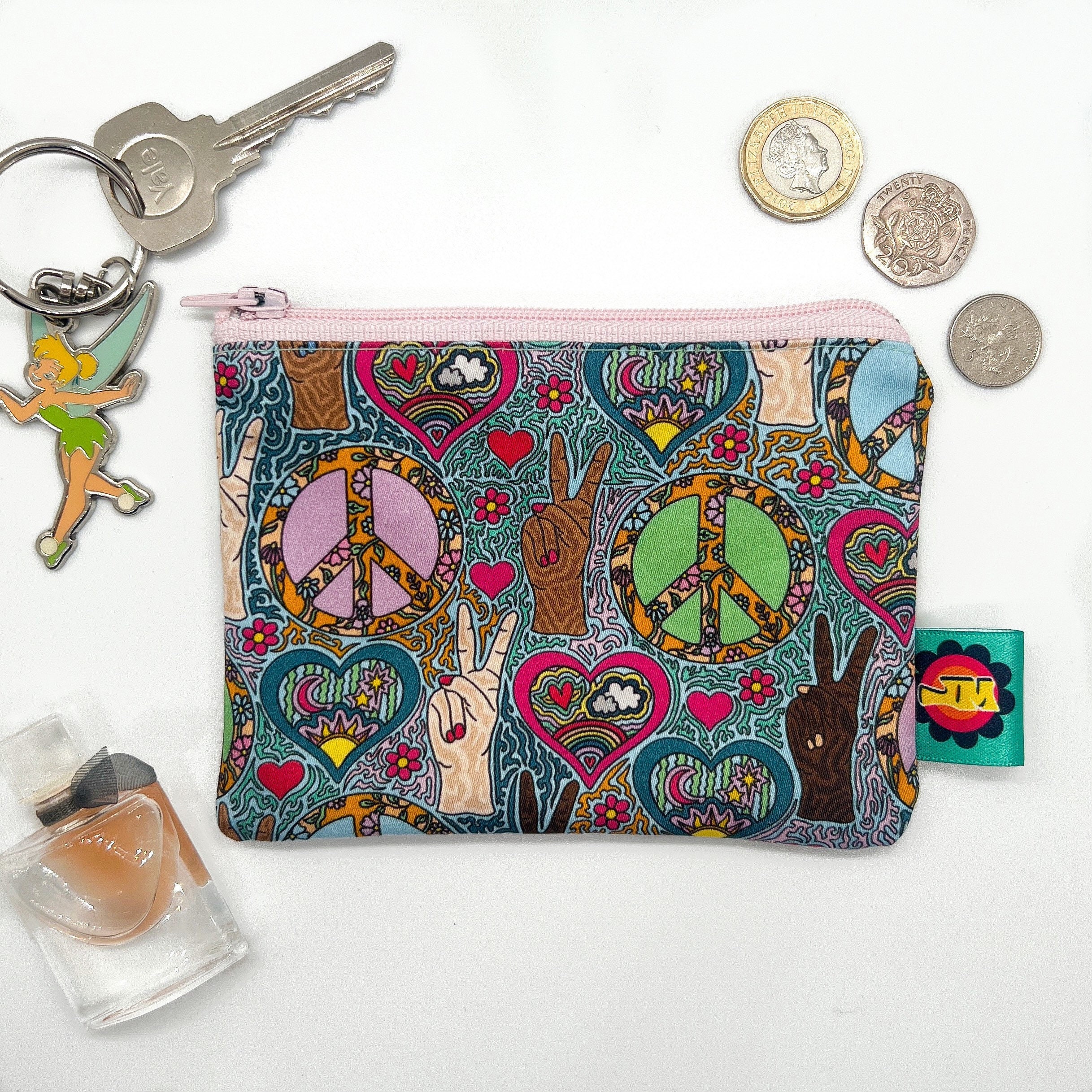 Love & Peace Coin Purse - Etsy