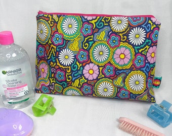 Handmade, Floral print XL Wash bag