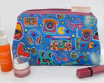 Handmade, 80s Baby print Large Wash bag