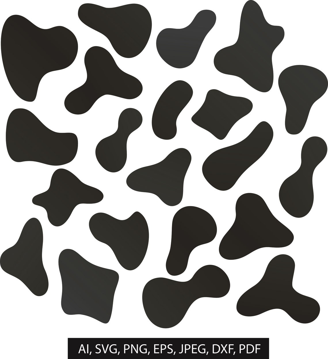 Cow print Cow spots Cow print pattern Instant Download Etsy