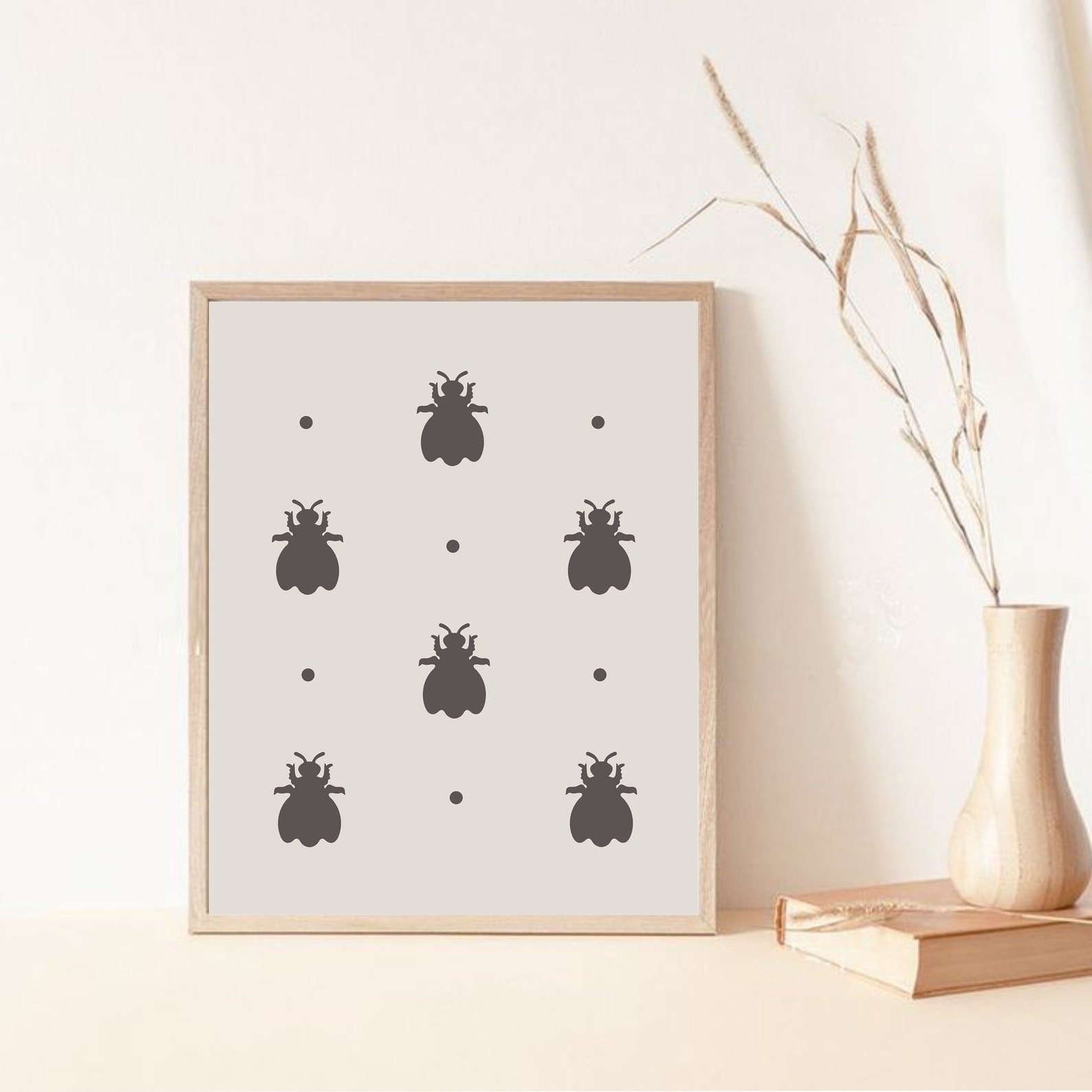 Insect Wall Art Illustration Print Insect Artwork Wall Art Etsy