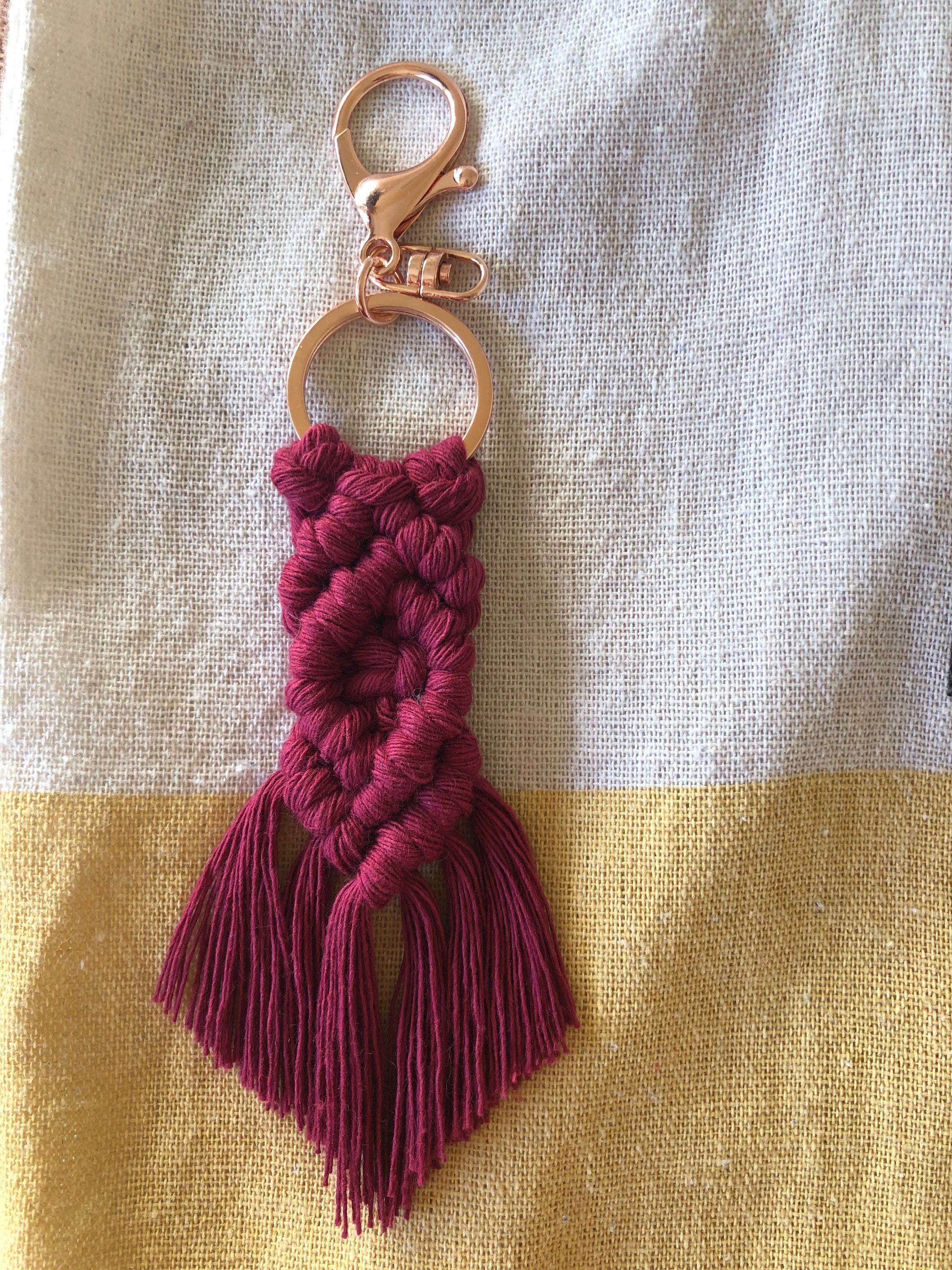 Macrame Keychains Etsy