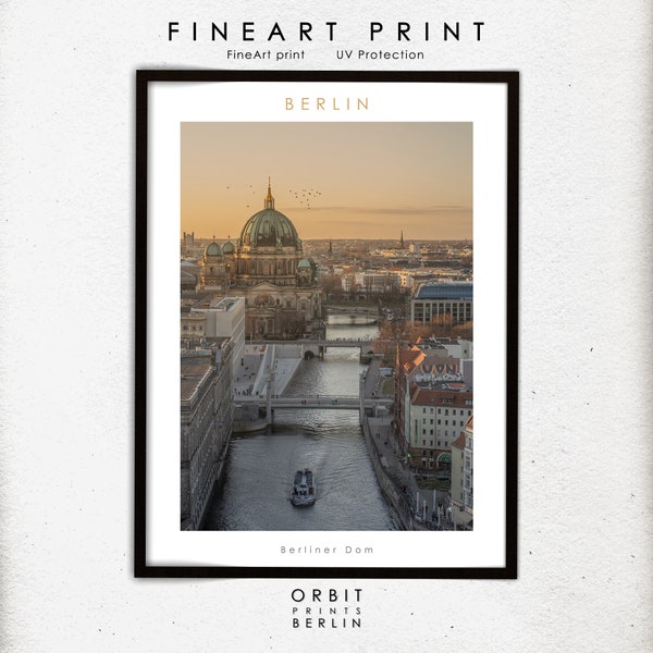 Berlin Photo Poster Berliner Dom Sunset / Berlin foto art / Germany Photography / Living room decor/ Travel print/ poster prints