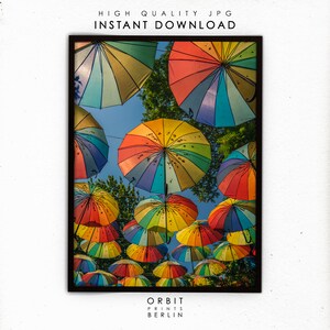 Umbrellas Istanbul Photo Street photography Turkey landmark photo art Turkey photo Digital prints Digital Download