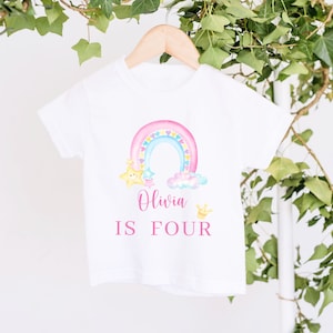 Personalised Birthday T-shirts, Girls Birthday Top, 2nd 3rd Birthday Keepsake T-shirt, Personalised Birthday Gift, Cute Birthday T-shirt