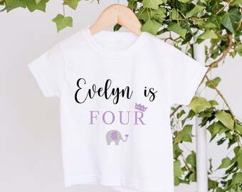 Personalised Birthday T-shirts, Girls Birthday Top, 2nd 3rd Birthday Keepsake T-shirt, Personalised Birthday Gift, Cute Birthday T-shirt