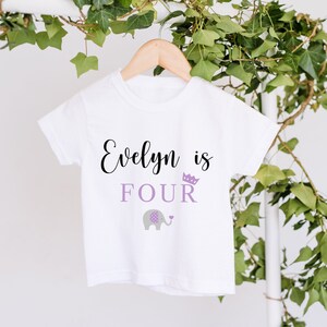 Personalised Birthday T-shirts, Girls Birthday Top, 2nd 3rd Birthday Keepsake T-shirt, Personalised Birthday Gift, Cute Birthday T-shirt