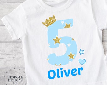 Personalised Birthday T-shirts, Boys Birthday Top, 1st 2nd 3rd Birthday Keepsake T-shirt, Personalised Birthday Gift, Cute Birthday T-shirt