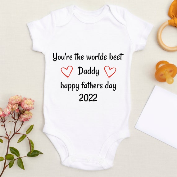 Fathers Day Baby Grow, the Worlds Best Dad, First Father's Day