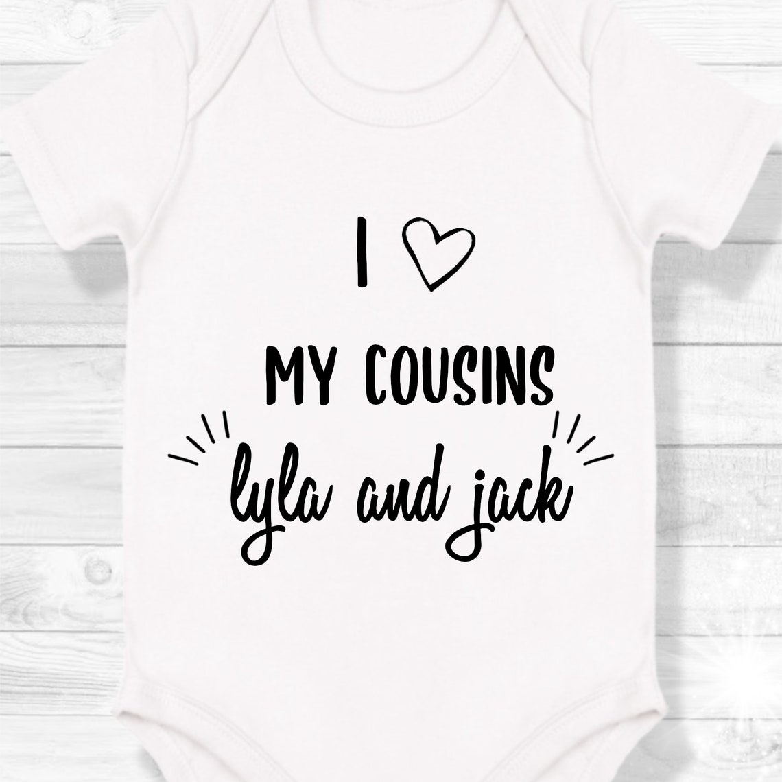 I Love My Cousins Baby Grow Baby Onsie Baby Announcement - Etsy