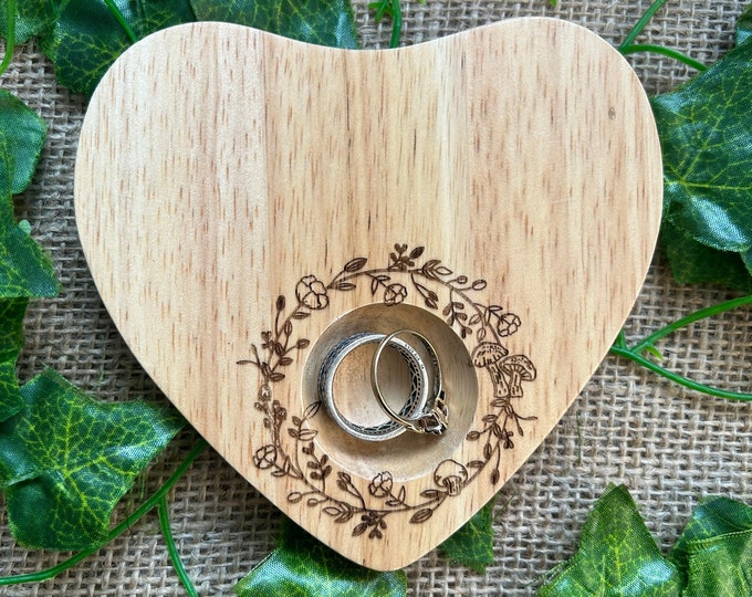 Mushroom ring holder, wood ring holder, egg board, mini egg holder, mushroom wreath, mushy gift, mushroom boards