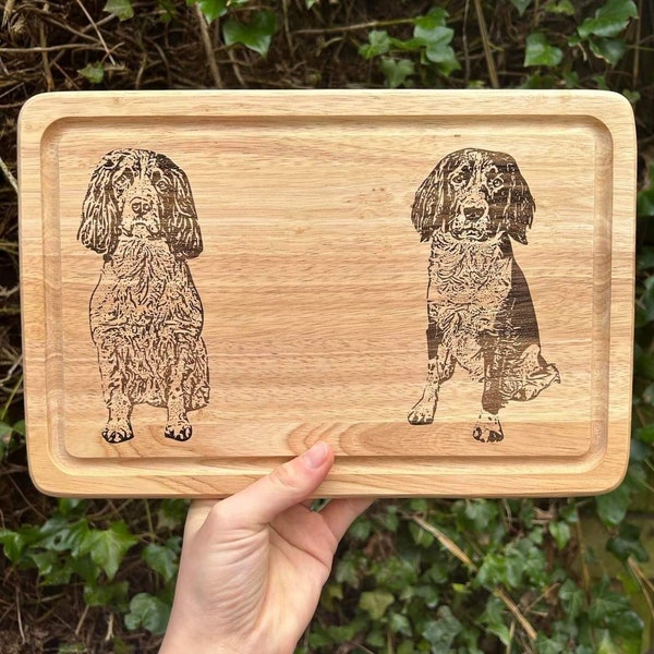 Custom pet chopping board, Engraved wooden board, Dog chopping board, Mother's day present, Dog mum, Dog lover, Custom pet gift