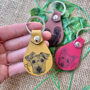 Porte-clés pour animal de compagnie, Porte-clés en similicuir gravé, Cadeau pour papa chien, Cadeau fête des pères, Cadeau personnalisé pour papa, Porte-clés parent patte, Maman chien