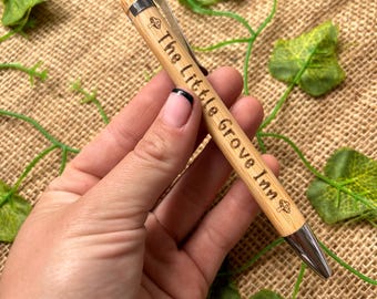 Personalised business pen, business advertisement pens, custom pen, bamboo pen, logo pen, eco-friendly pen, business name gift,