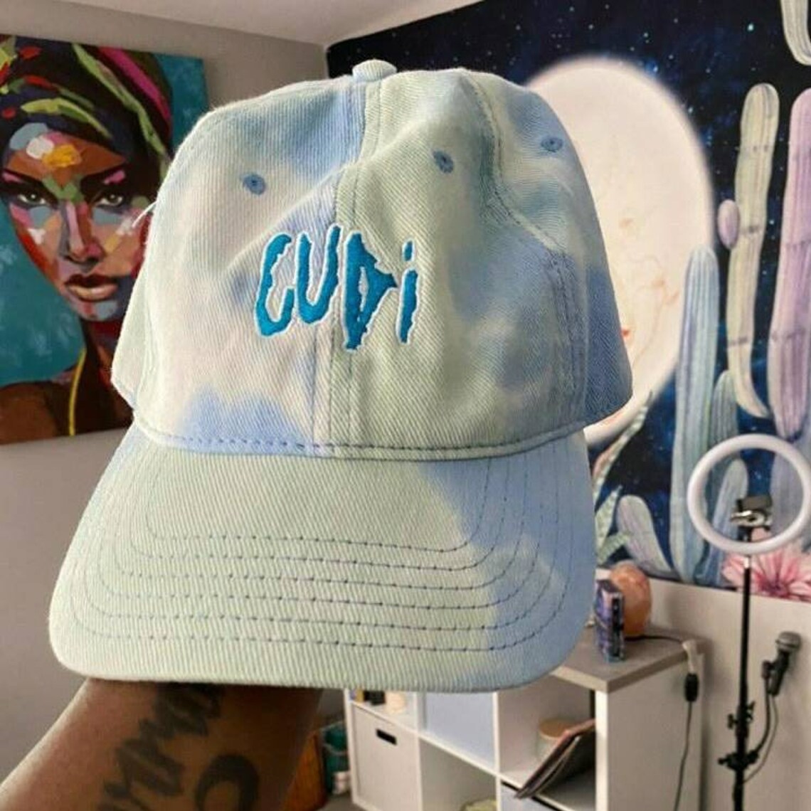 KiD CuDi Tie Dye Dad Hat | Etsy