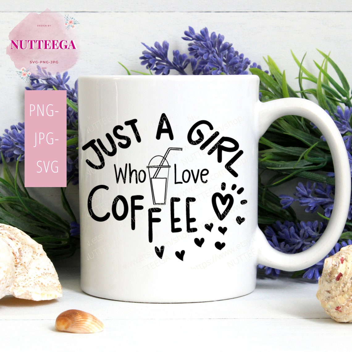 Just a girl who loves coffee SvgCoffee Lover pngCoffee Quote Etsy