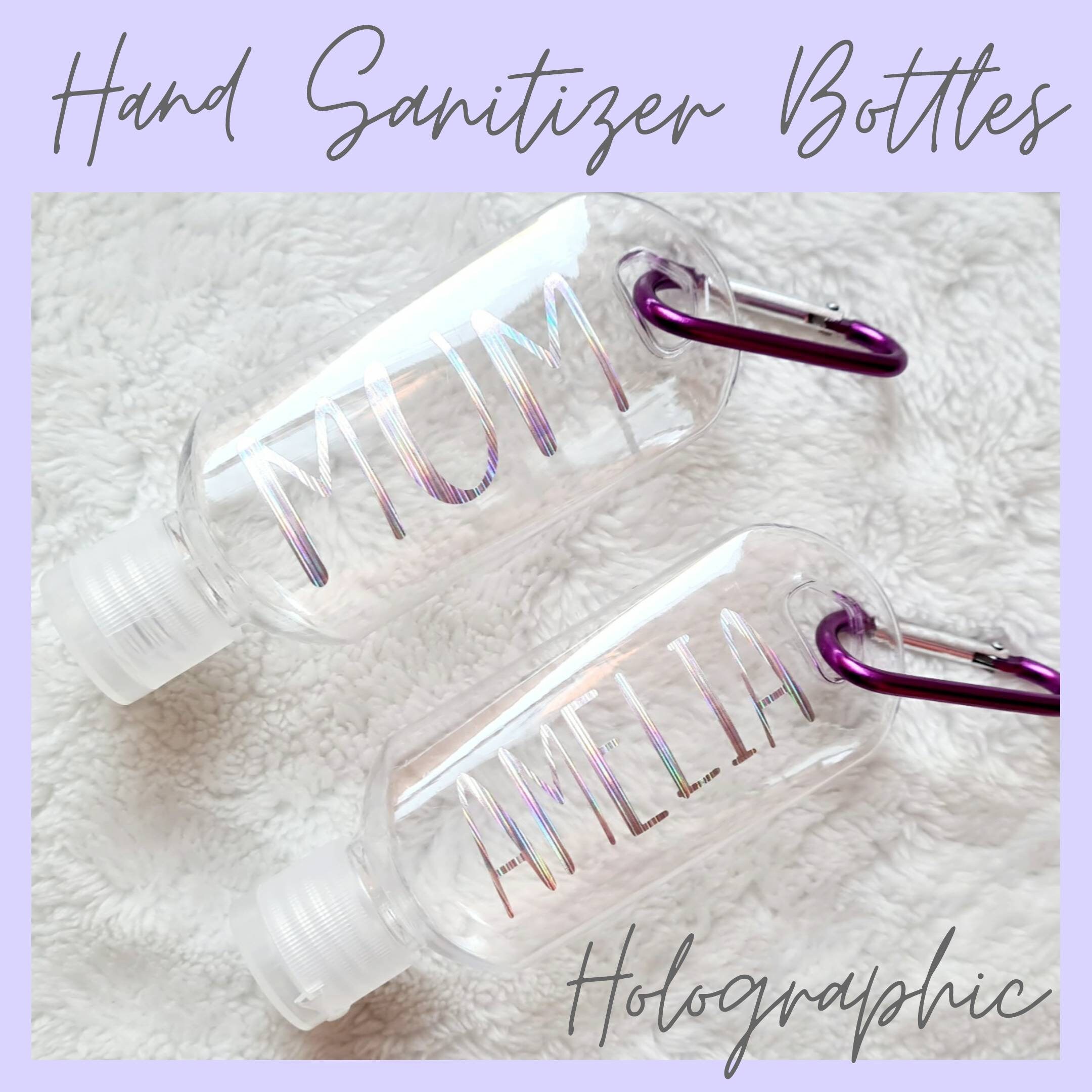 Personalised Hand Sanitizer Bottles with key chain Etsy