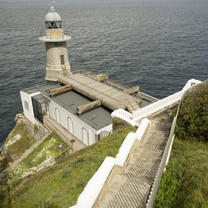 Faro Set-2 Océano Atlántico España Imprimir Arte de pared costera Impresión Costa Fotografía Faro Descarga digital Arte de pared imprimible