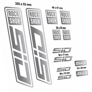 Decals fit MTB fork RockShox SID 2020-2024. Custom stickers