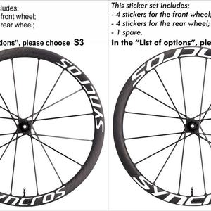 Syncros Capital SL 40 Disc Brakes Wheels Decals Custom Cut Stickers