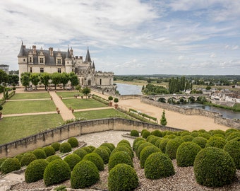 Castle in France set 4,France Photography,French Home Decor, Château de Amboise, Castle Canvas Art, French Art,French Architecture