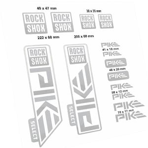 Custom Decals fit MTB fork RockShox PIKE SELECT 2023-2024