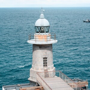 Faro Set-3, Océano Atlántico, Impresión costera, Arte de la pared, Costa de impresión, Fotografía Digital Descargar arte de pared imprimible, Paisaje marino
