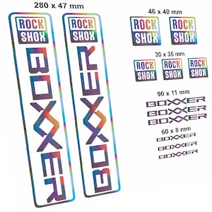 Decals fit MTB fork RockShox BOXXER 2023-2024. Custom stickers