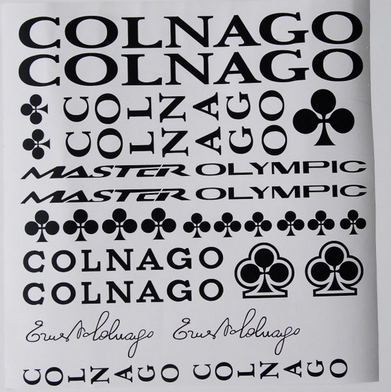 Set D'autocollants Colnago Oval CX – Décalcomanies Vélo Authentiques, Neuves