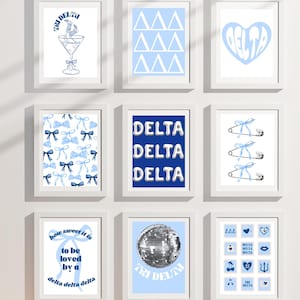 Sorority Wall Art,Digital Download,Sorority Print Set,Sorority Prints,Sorority Decor,Sorority Gift,Big Little Gift,Sorority Trendy Wall Art