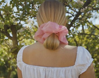 Soft Pink Giant Scrunchie. Any 2 PLAIN Scrunchies for 16 GBP see separate listing to purchase!