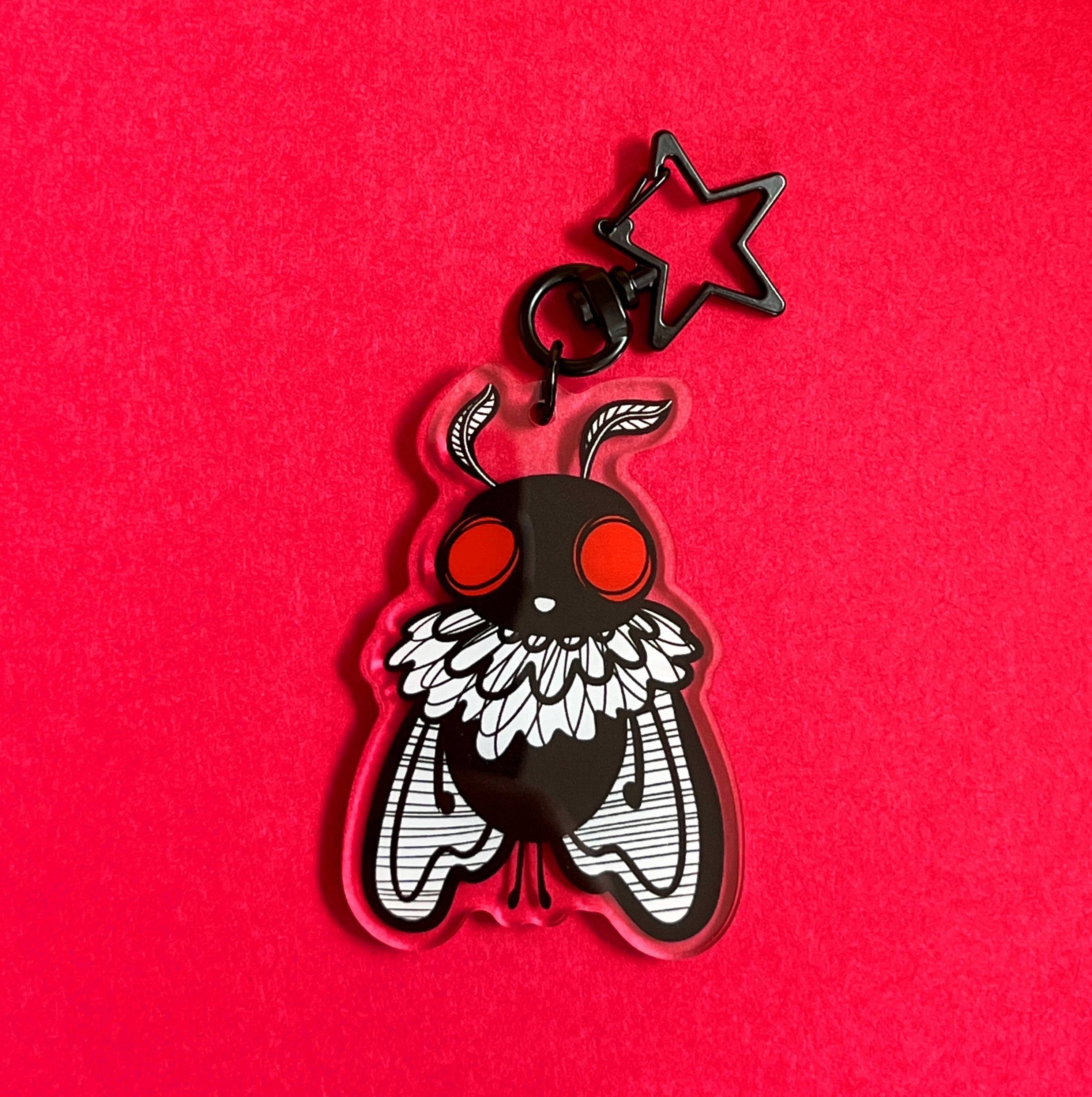Mothman Key Chain Mothman Acrylic Keychain - Etsy
